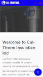 Mobile Screenshot of cal-therm.com